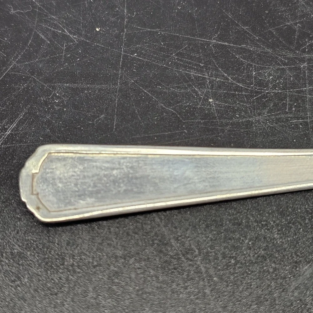 Vintage International Avon Silver plate Table Spoon 1940 Antique Flat 7.5